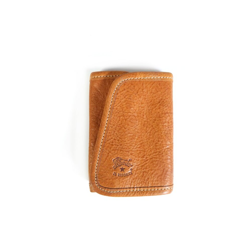New VTG IL BISONTE Leather W. A. Di Filippo Key Holder Caramel Leather